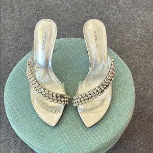 Jeffrey Campbell Silver Rhinestone Women's Shoes